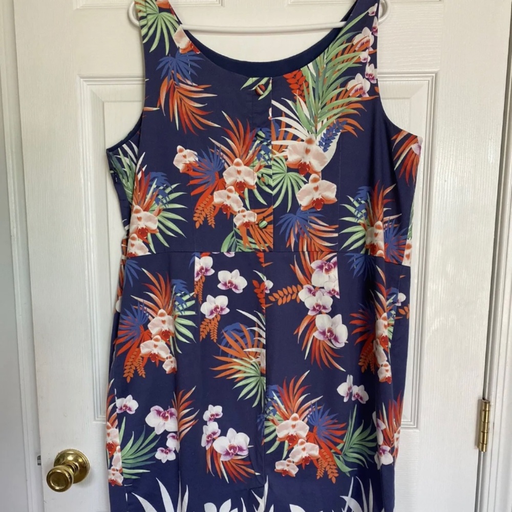 Talbots Women’s Sundress Blue Floral 16W